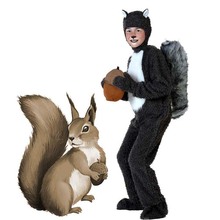 Halloween cosplay Adult kids Boy animals plush squirrel Costumes clothes Stage Amphibian costume child Animal squirrel Jumpsuits 2024 - buy cheap