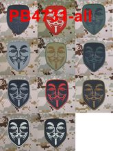 V of Vendetta tactical military 3D PVC Patch 2024 - buy cheap