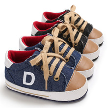 Spring and Autumn 0-1 years old boy baby sports can not afford shoes casual soft bottom baby canvas toddler shoes 2024 - buy cheap