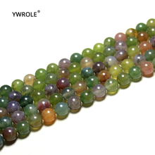 Strand 15'' Natural Mix Color Moss Agat transparent Stone Beads For Jewelry Making DIY Bracelet Material 6/8/10 mm 2024 - buy cheap