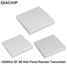 433Mhz 86 Wall Panel Wireless Remote Control Switch Transmitter 1 2 3 Button RF Receiver For Bedroom Ceiling Light Lamp 2024 - buy cheap