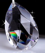 50mm 100pcs/lot free glass SUNCATCHER prism pendant Xmas hanging crystal pendant free shipping 2024 - buy cheap