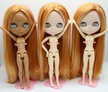 Esponja para aplicação de cabelo sem olhos, boneca nude blyth mixede para aplicação diy 20180112 2024 - compre barato