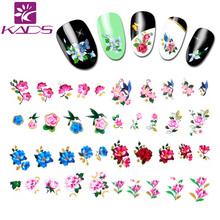 KADS 11 folha/set BJC177-198 decalque Água Prego Adesivos Flor adesivo design de unhas Para nail art acessórios wraps deslizante decalques 2024 - compre barato