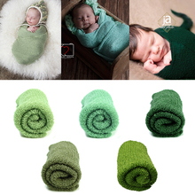 D & j-embrulho para recém-nascido, pano verde, primavera-verão, material macio para fotografia, adereço para fundo infantil 2024 - compre barato