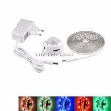 Tira de luces LED con Sensor de movimiento PIR, fuente de alimentación inalámbrica de 1- 10M, 2A, para lámpara de noche, armario, escalera, cama, armario, 2835 2024 - compra barato