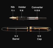 Jinhao X450 Classics Thick Body 1.0mm Bent Nib Calligraphy Pen High Quality Metal Fountain Pen Luxury Ink Gift Pens for Writing 2024 - buy cheap