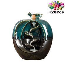 Creative Gift Apple Pear Shaped Backflow Incense Burner Waterfall Aromatherapy Furnace Censer Incense Holder Home Decor 2024 - buy cheap