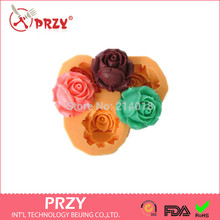 New style beautifull rose  modelling silicon fondant Cake decoration mold wholesale fondant mold chocolate mold 2024 - buy cheap