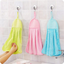 1Pc Hand Towel Plush Nursery Hanging Kitchen Bathroom Thick Soft Cloth Wipe Towel Cotton Non-oil-Stick Dish Washing Cleaning New 2024 - buy cheap