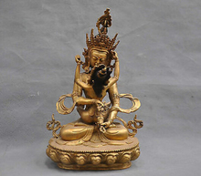 Estatua de bronce y cobre del Tíbet Vajrasattva de 12 ", decoración de estatua de Buda Escort, salidas de Fábrica de bronce 2024 - compra barato