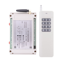 DC 12V 24V 36V 48V 12 CH RF Wireless Remote Control Lights Switch System 12CH 10A Relay Receiver +12 Button 3000M Transmitter 2024 - buy cheap
