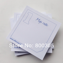 custom logo sticky  memo pad  note pad/notepad 100*100MM *50 sheets 500pcs /lot 2024 - buy cheap