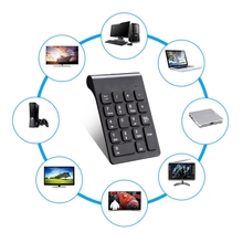 Teclado Digital inalámbrico portátil, teclado numérico de 18 teclas, 2,4G, USB, nuevo 2024 - compra barato