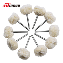 10pcs 3mm Shank Polishing Wool Brushes Drill Tool Rotary Grinding Wool Wheel Brush Dremel Grinding Buffing Accessories 2024 - buy cheap