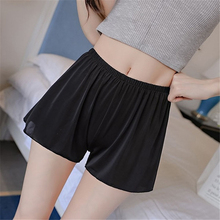 Home Anti Lighting Wear Summer Shorts Solid Color Mask Silky Safety Shorts Ladies Women Loose Safety Short Pants 2024 - buy cheap