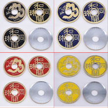 Concha China expandida + moneda (cuatro colores disponibles), trucos de magia, accesorios de utilería, ilusión, desaparecen, magia de monedas 2024 - compra barato