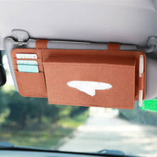 Car Tissue Box Case Sun Visor Type Hanging Tissue Box Car Napkin Holder Vehicle Accessories Pocket Organizer Pouch Card Storage 2024 - buy cheap