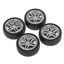 4pcs 48mm Simulation Toy Model DIY RC Spare Parts Rubber Wheel 2024 - buy cheap