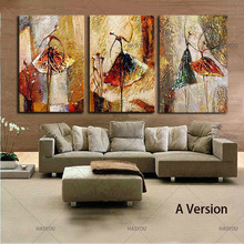 Luxury Wall Artwork Hand-painted Thick Oil Abstract Ballerina Oil Painting Knife Painting Abstract Ballet Dancer Oil Painting 2024 - buy cheap