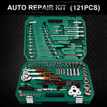 121PC Car Repair Tools Mechanic Tools Set Socket Wrench Tools for Auto Ratchet Spanner Screwdriver Socket Set Hex Key 2024 - buy cheap