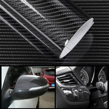 20cmx152cm 6D Carbon Fiber Vinyl Car Wrap Sheet Roll Film Car stickers and Decals Motorcycle Car Styling Accessories 3.0# 2024 - buy cheap