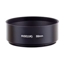 Capucha de lentes negra metálica estándar 55mm profesional con garantía de 100% para Canon Digital Nikon Sony Pentax 2024 - compra barato