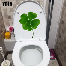 YOJA 16.8*22.3CM Green Plant Clover Fresh Bathroom Decor Toilet Sticker Home Wall Decal T1-0915 2024 - buy cheap