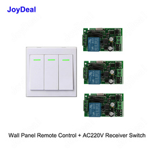 433Mhz Wireless Relay Remote Control Switch AC 110V 220V Receiver 86 Wall Panel Transmitter Hall Bedroom Ceiling Lights Switches 2024 - buy cheap