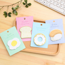 1pcs Food Memo Pad Kawaii Stationery Cute Planner Stickers Student Memo Sheets Novelty Sticky Notes Kawaii School Supplies 2024 - buy cheap