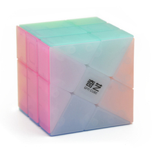 Qiyi Mofangge Желейный цвет 3x3x3 колесо для ветра и огня магический куб Скошенные Кубики-головоломки для детей Обучающие игрушки Рождественский подарок 2024 - купить недорого