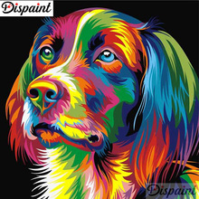 Pintura descartável completa quadrada/broca redonda 5d faça você mesmo pintura "cor cachorro animal" bordado ponto cruz 3d decoração para casa presente a1078 2024 - compre barato