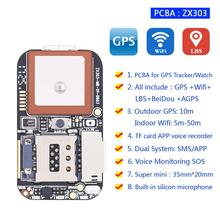2019 GSM GPS Wifi LBS Locator SOS Alarm Web APP Tracking TF Card Voice Recorder SMS Coordinate Dual ZX303 PCBA GPS Tracker 2024 - buy cheap