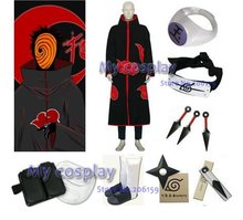 Apparel Naruto Akatsuki Tobi (obito) Cosplay Costume With All Accessories Set Halloween Party Costumes  Free Shipping 2024 - buy cheap