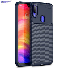 Bumper Case For Xiaomi Redmi Note 7 Pro Soft Silicone Matte Cover Xaomi Xiomi Red Mi Note7 Carbon Fiber Shockproof Phone Cases 2024 - buy cheap