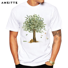 2019 AMEITTE divertido el dinero crece en camiseta con árboles hombres Hipster Streetwear T camisa verano tops estampados camiseta 2024 - compra barato