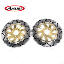 ARASHI Front Brake Disc For KAWASAKI ZXR 400 1991-2002 CNC Brake Disks Rotors ZXR400 ZXR-400 1992 1993 1994 1995 1996 1997 1998 2024 - buy cheap