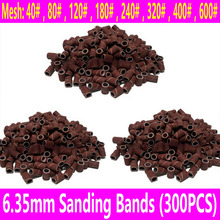 300PCS Sanding Bands Sanding Sleeves Replacement Nail Power Drill 6.35 Alumina Sand Ring 80 120 150 180 240 Drill Bits Accessory 2024 - buy cheap