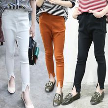 4-12Year New 2017 Fashion Spring Autumn Baby Girls Pencil Split Pants Kids Girl Pants Leggings Children Trousers Clothes JW1611 2024 - buy cheap