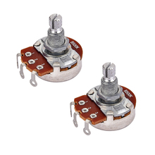 Durable 2 Pieces Copper 18mm Shaft B500K Audio Potentiometer Pots Alpha for Electric Bass Replacement Parts 2024 - buy cheap