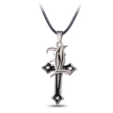 Collar con colgante de Death Note Chapado en plata, colgante de Anime inteligente, accesorios de Cosplay, color negro 2024 - compra barato