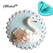 FILBAKE Swan Fondant Chocolate Candy Jelly Cake Silicone Mold Baking DIY 3D Soap Mold Sugar Craft Cake Cup Cake Decoration Tools 2024 - buy cheap