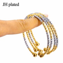 JHplated 4 Pieces Bangle for Womens,Dubai Bracelet Womans,Africa/Arab/Ethiopia Jewelry 2024 - buy cheap