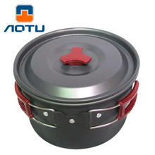 AOTU New 3L Oxidation Aluminum Large Single Pot Portable Non-stick Outdoor Hiking Camping Fishing Mountaineering Picnic Cookware 2024 - buy cheap