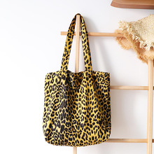 2021 tecido macio slouch bolsa para saco de compras bolsa de compras grande padrão de leopardo grande sacola japonesa harajuku moda 2024 - compre barato