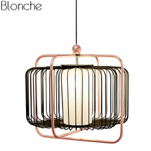 Chinese Style Retro Birds Cage Pendant Lights Led Gold Hanging Lamp Light Fixtures Living Room Kitchen Indoor Luminaire Decor 2024 - buy cheap