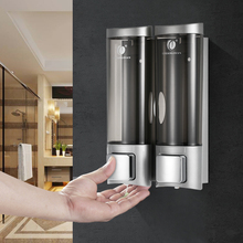Wall Mount Manual Soap Dispenser Double Liquid Shampoo Shower Gel Dispenser Lotion Dispensers For Bathroom Kitchen Hotel Office 2024 - buy cheap