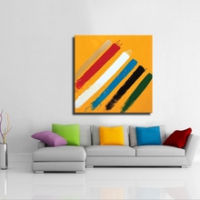 Strips abstract painting handmade simple abstract color art oil paintings on canvas decoration wall hanging picture 2024 - buy cheap