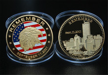Позолоченная монета 911, 1 шт./лот, Соединенные Штаты, Орл, свобода, справедливость, торговля 2024 - купить недорого