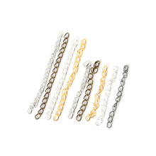 Corrente com cauda de metal para pulseira, corrente extendida com 100 m 4cm para colar, jóias, acessórios para diy 2024 - compre barato